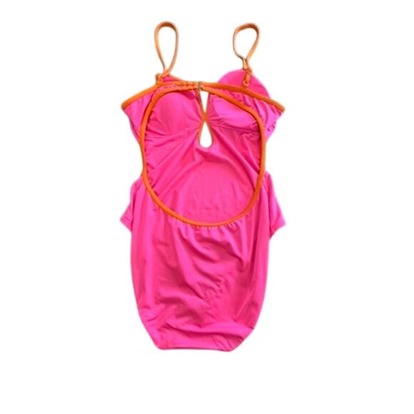 "KATE SPADE" One Piece Hot Pink Swimsuit NO SIZE Barbie Summer Baddie Mean Girls - Picture 3 of 9